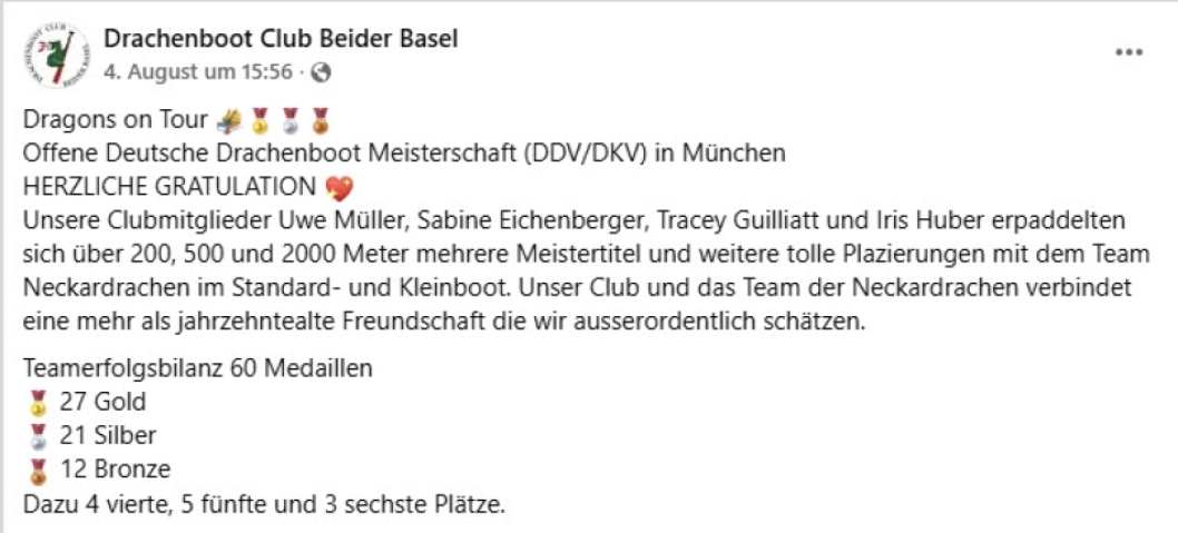 Report von Iris Huber von den deutschen Meisterschaften von 2026