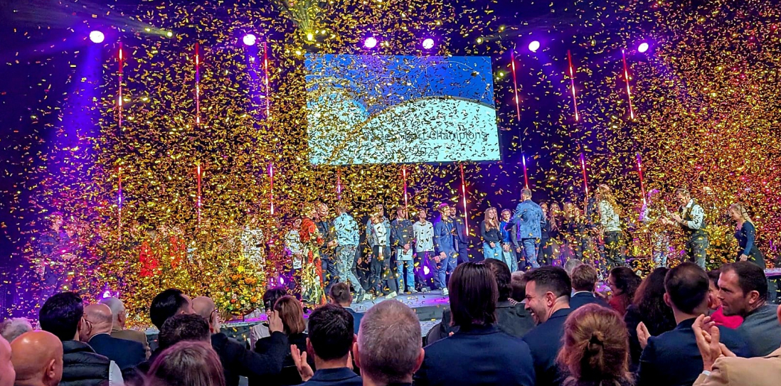 Basler Sportchampions mit Iris Huber, Sabine Eichenberger und Uwe Müller