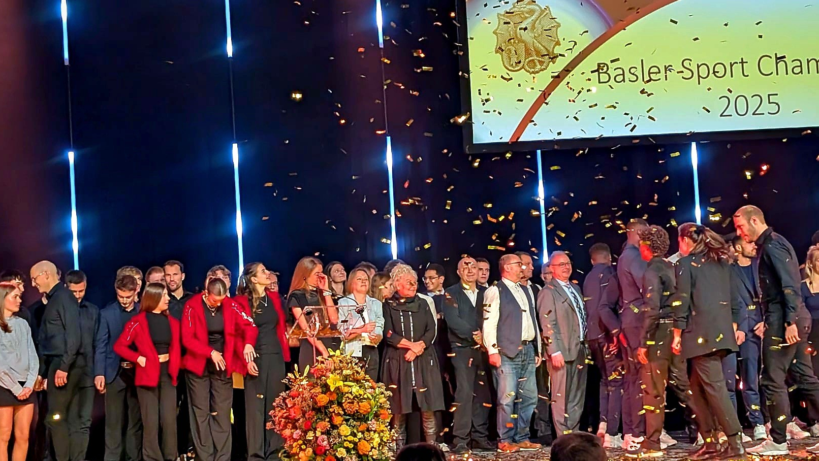 Basler Sportchampions mit Iris Huber, Sabine Eichenberger und Uwe Müller